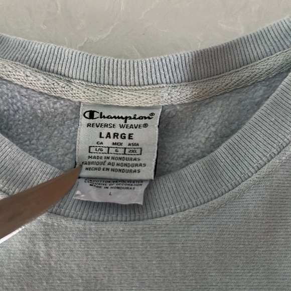 Champion Ombré Blue Sweatshirt Juniors Large - Picture 2 of 7